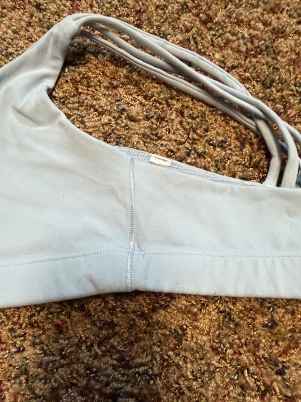 Athleta Light Blue Double-Strap Sports Bra -L - Picture 5 of 5